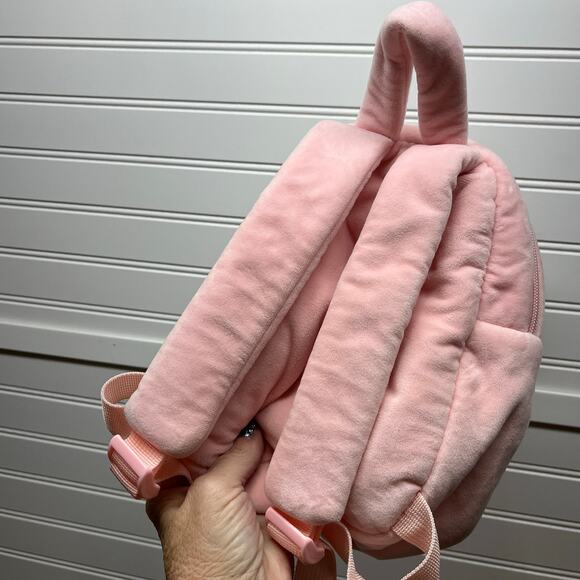 Gloveleya Toddler Stuffed Bunny Pale Pink Soft Backpack 9” - Picture 4 of 11